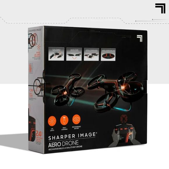 Sharper Image Rechargeable Aero Stunt Drone with Advanced Auto Pilot NIB - Picture 5 of 5